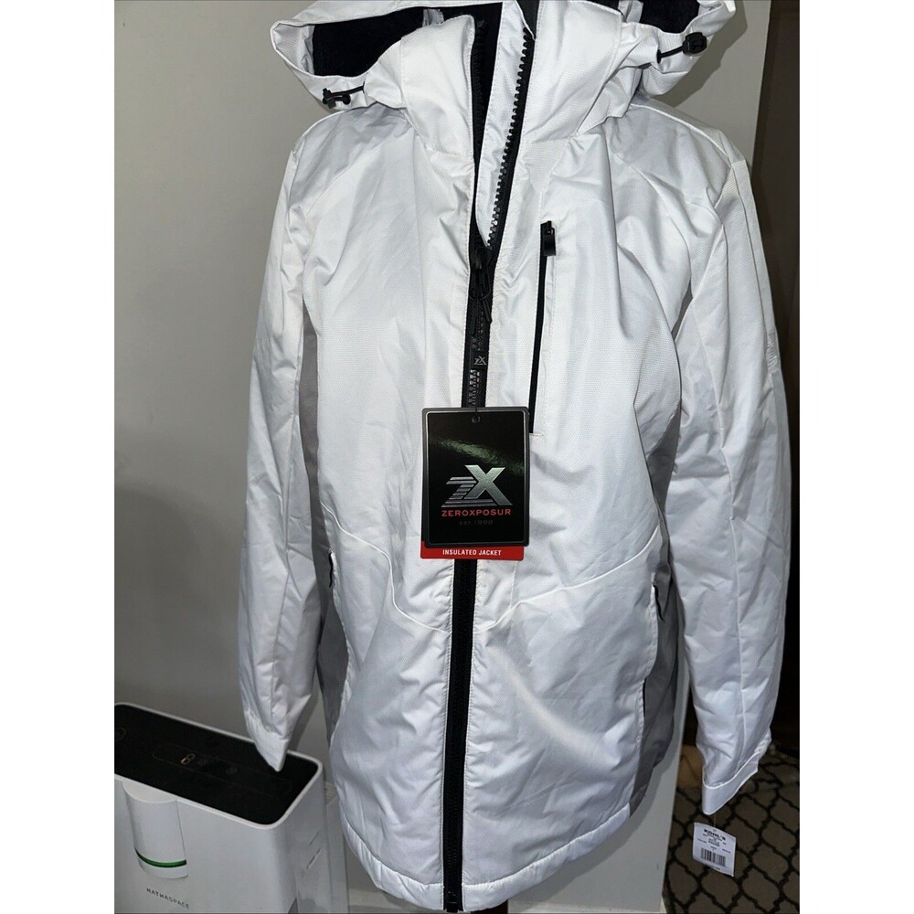 New With Tags Ladies Size L White Colored Zeroxposur Coat